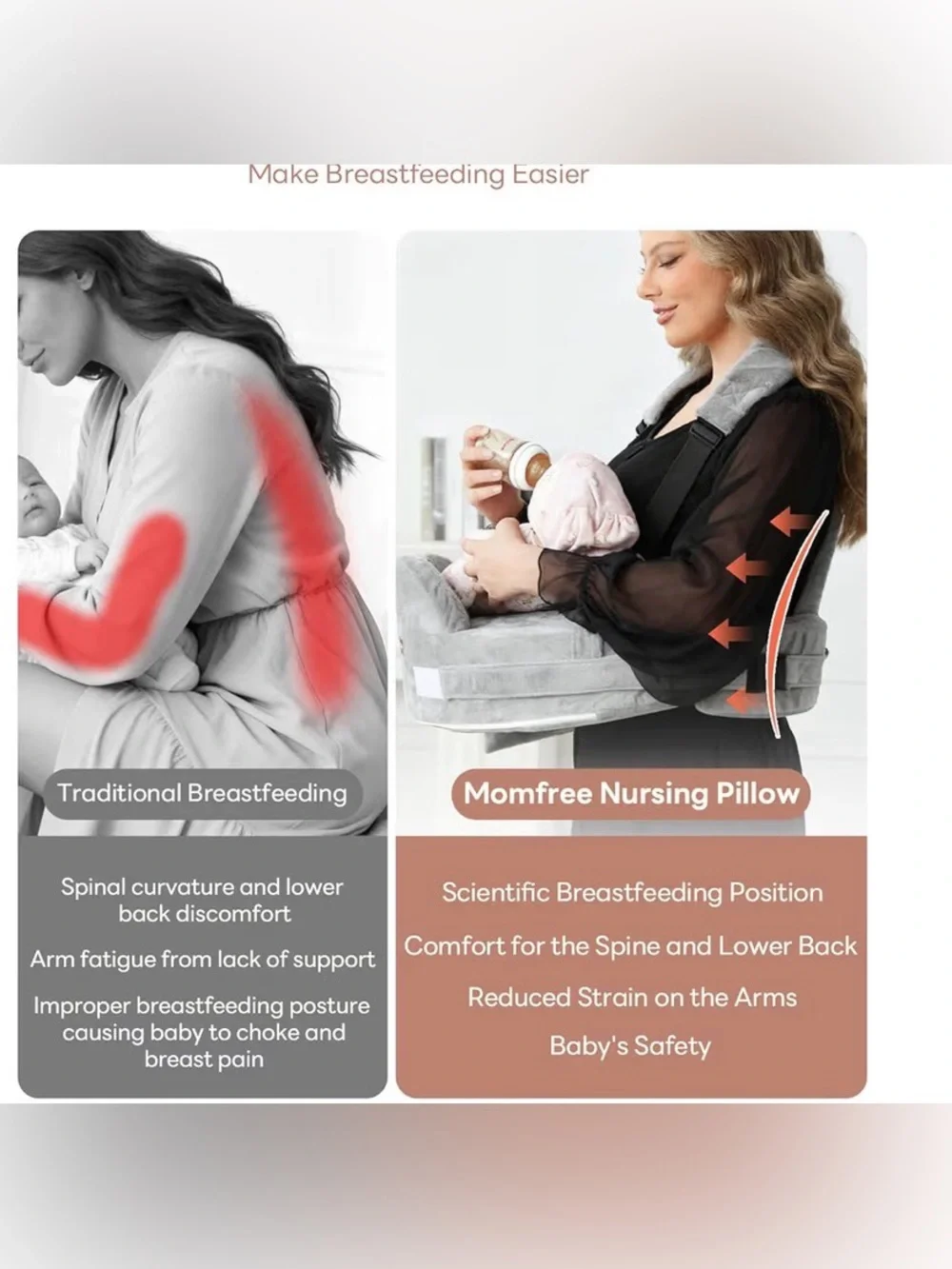 Nursing Pillow for Standing/Sitting